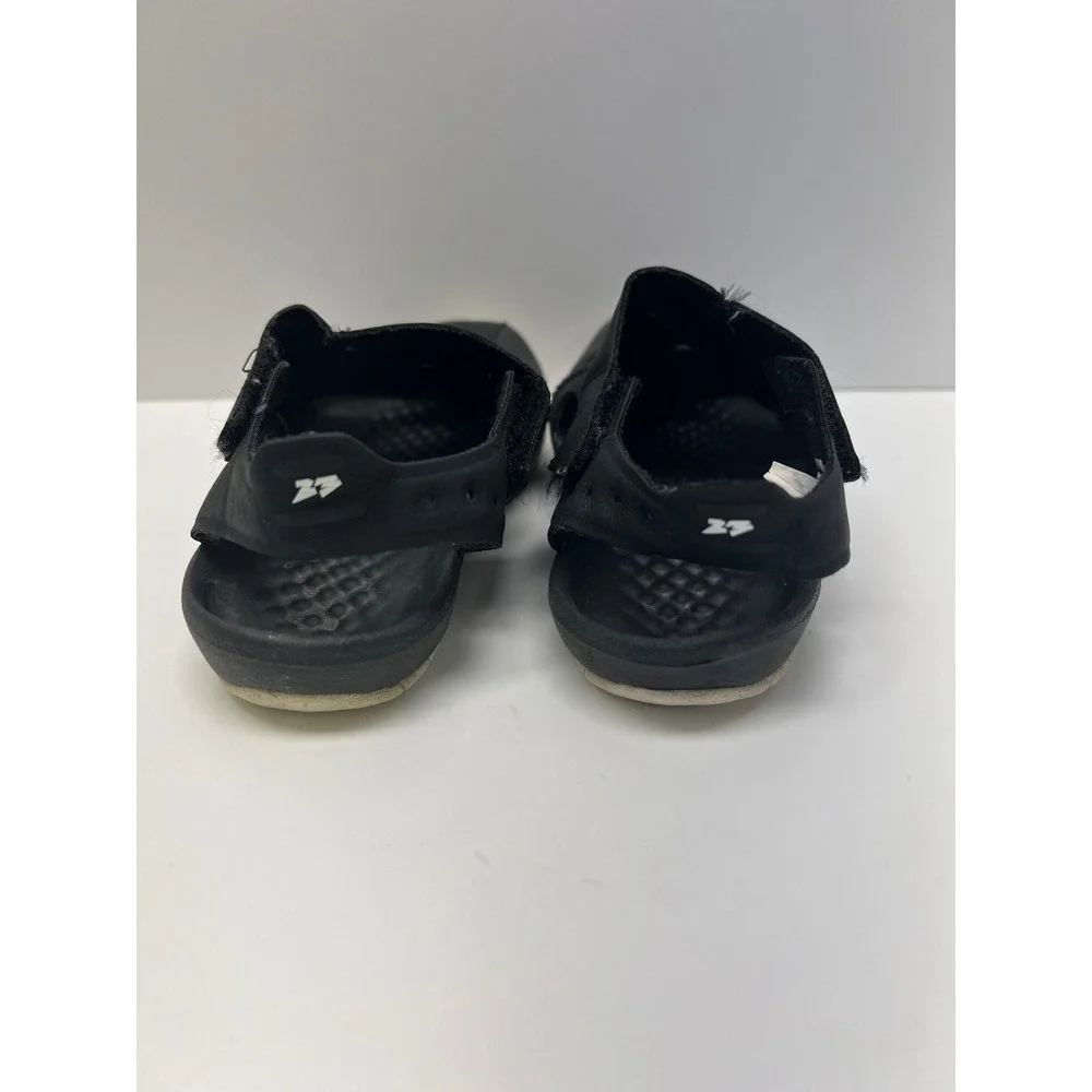 Jordan Flare Sandals Kids 9C Black CI7850 Hook and Loop Closed Toe Basketball 23